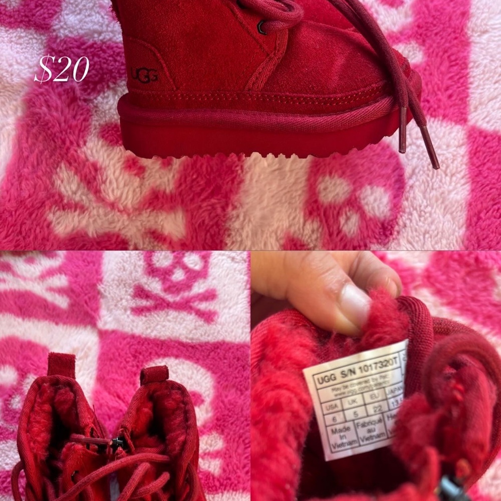 UGG Red Suede Boots for Stylish Comfort
